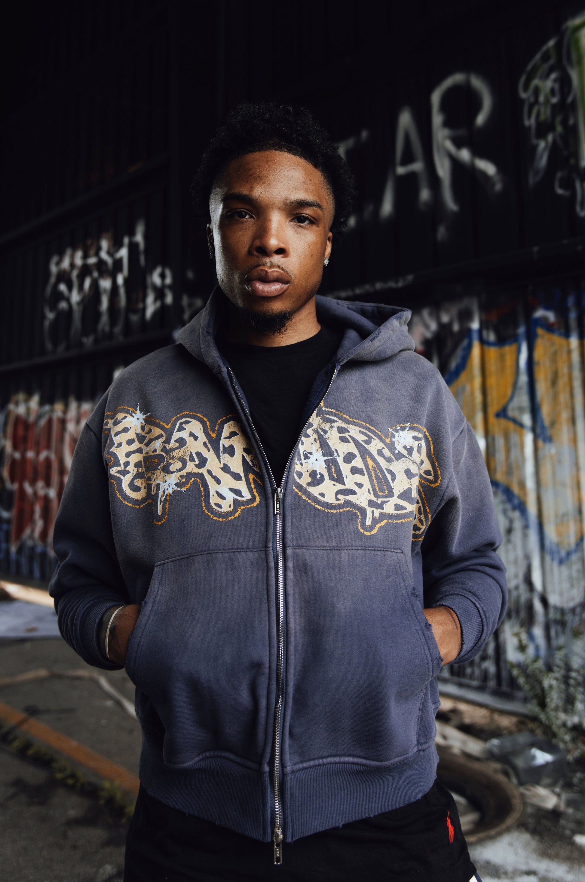 GRAFITTI JACKET (BLUE)